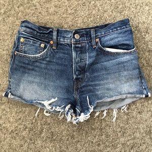 Levi’s 501 Selvedge Cutoff Denim Shorts